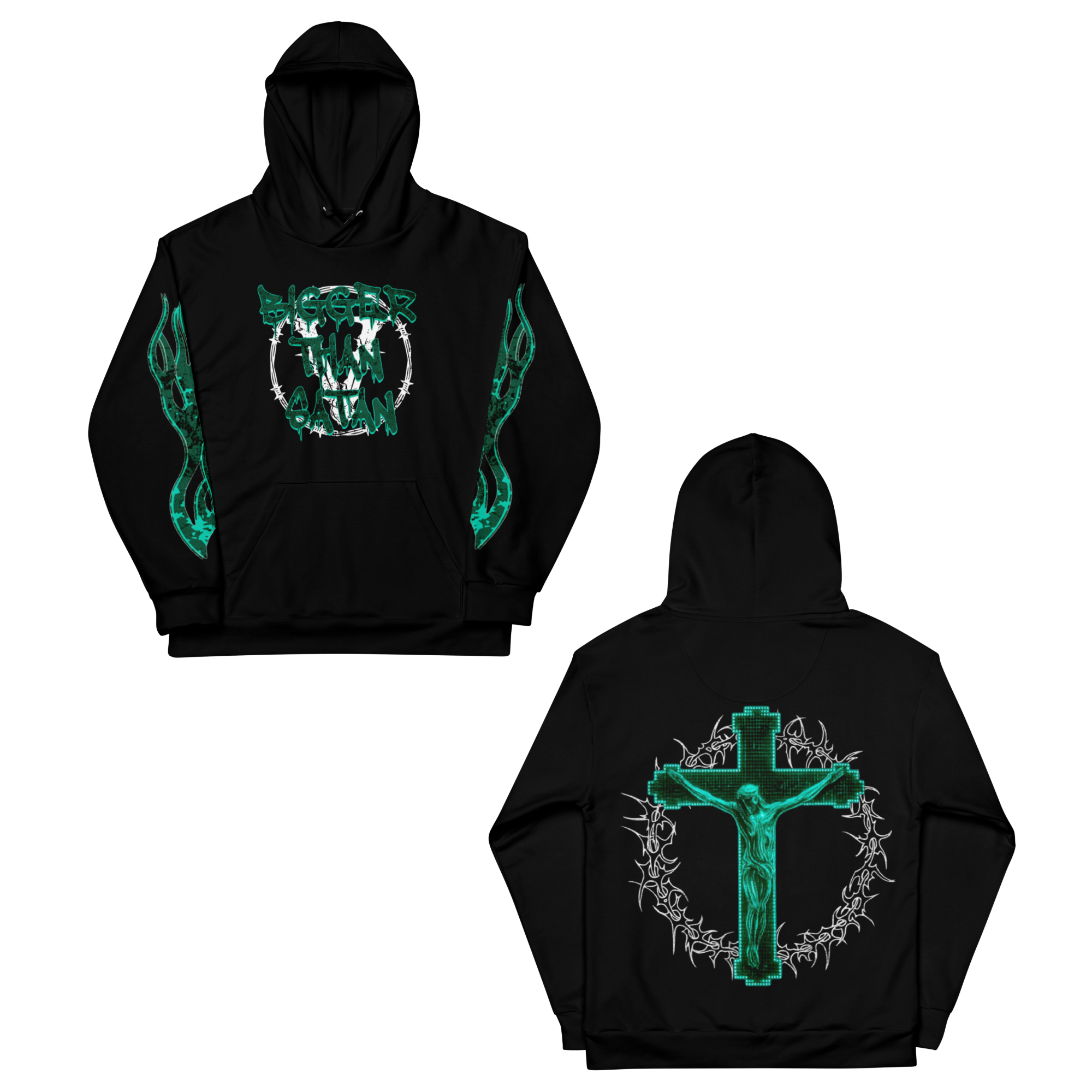 Bigger Than S4t4n cotton hoodie