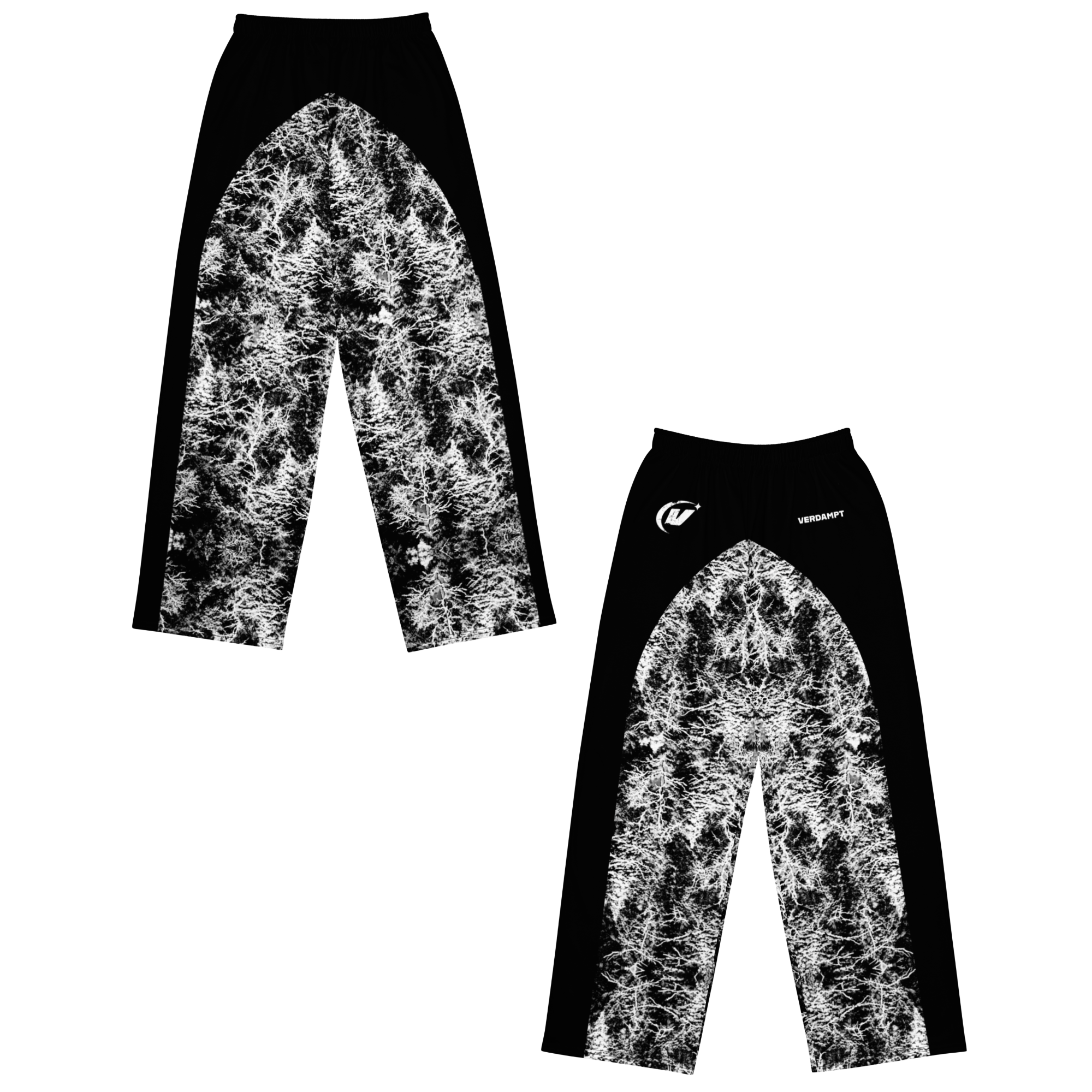 Darkness Pattern wide-leg pants